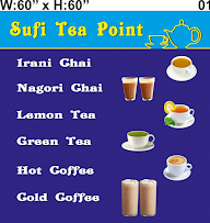 Sufi Tea Point menu 1