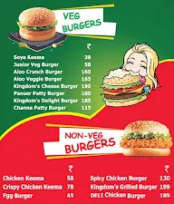 Just Burger menu 1