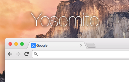 Yosemite chrome extension