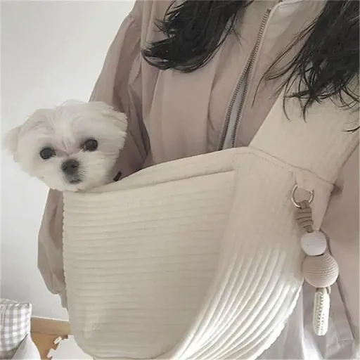 Handmade Dog Bag Pet Kitten Carrier Outdoor Travel Handbag Canvas Single Shoulder Cat Dog Bag Sling Comfort Tote Bag Bre