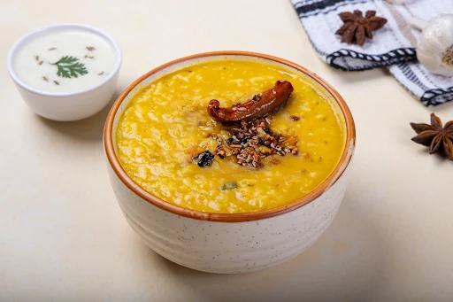 Dal Khichdi With Ghee Tadka