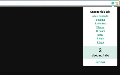 TabSnooze chrome extension