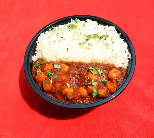 Chole Masala Rice Bowl