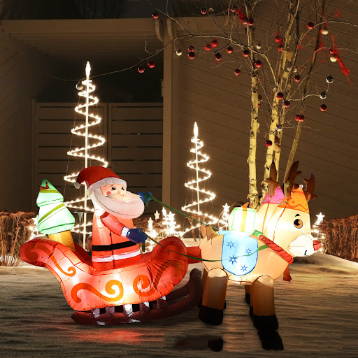 Title 6, Celebrate Christmas with the Elk Sleigh Santa C...