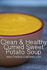 Curried Sweet Potato Soup was pinched from <a href="http://www.thegraciouspantry.com/clean-eating-curried-sweet-potato-soup/" target="_blank">www.thegraciouspantry.com.</a>