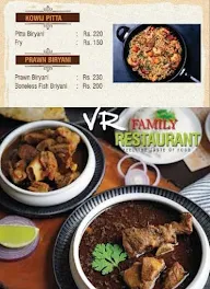 VR Family Restaurant menu 3
