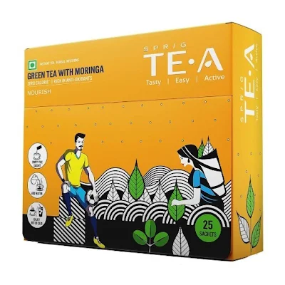 Sprig Te.A Green Tea & Moringa Pck Pc