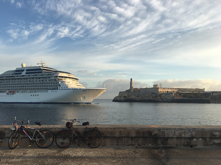 Oceania's Marina during her inaugural voyage to Havana, Cuba.