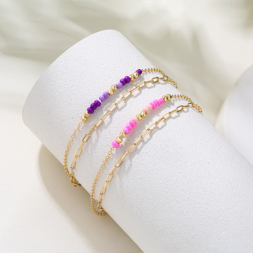 Title 5, Alphanumeric Friendship Morse Code Braided Brac...