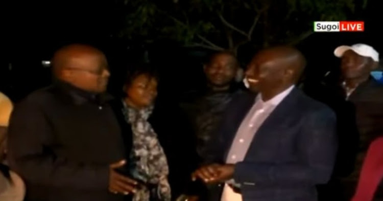 DP William Ruto akiwa katika kituo cha piga kura cha Sugoi