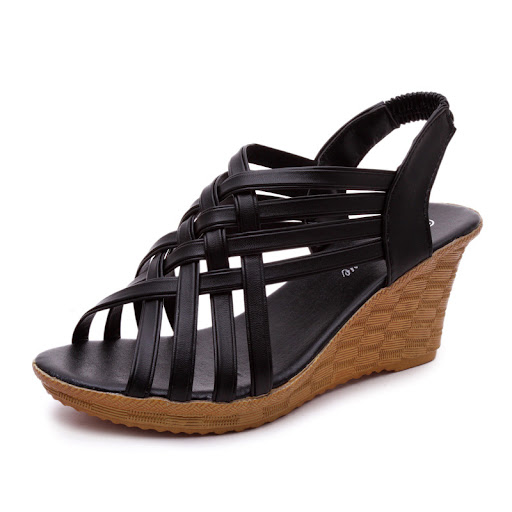 Title 5, Fishbill Wedge Sandals