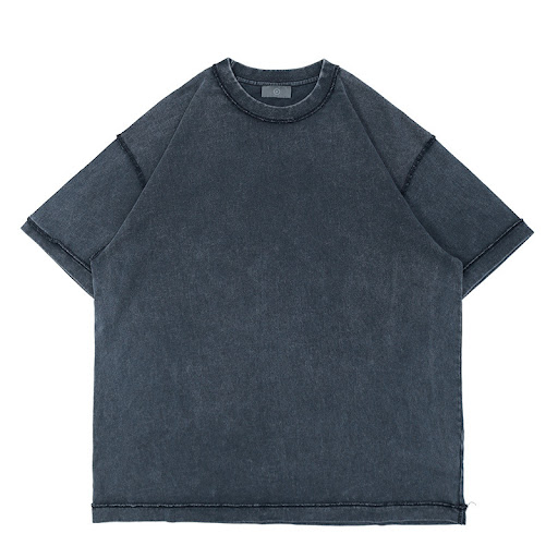 Title 5, Heavy-duty Washed Reverse Short-sleeved Mens S...