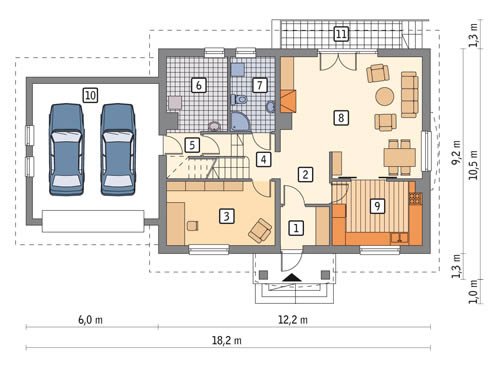 Nasz dom - M31 - Rzut parteru