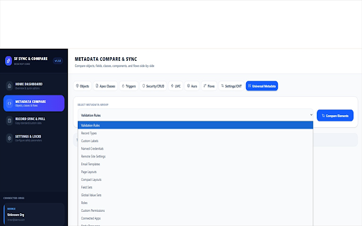 Salesforce Org Compare & Sync screenshot 4