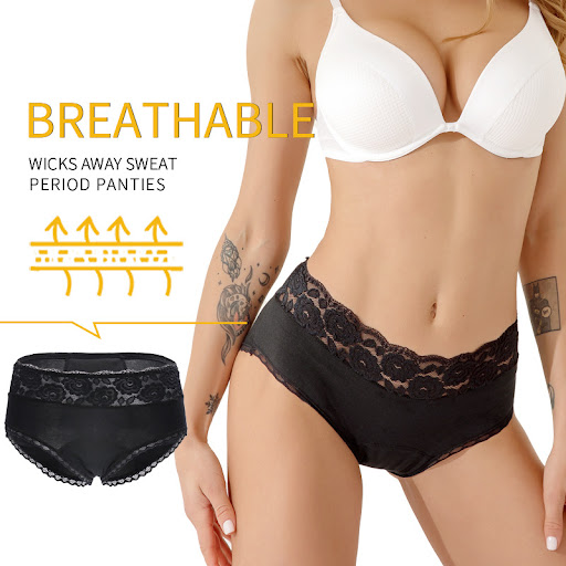 Title 3, Lace Petals Ladies Physiological Panties Period...