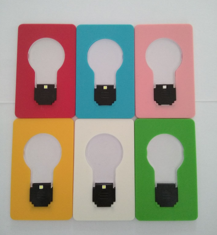 Mini Portable Pocket Wallet Purse Foldable LED Card Light Lamp