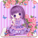 Download Rose Girl Purple Theme Install Latest APK downloader