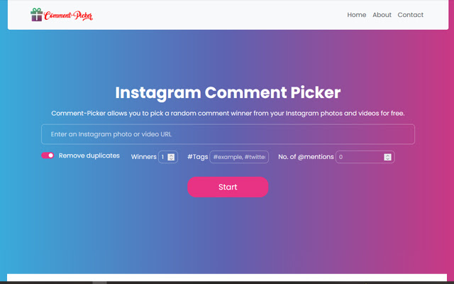 Instagram Comment Picker