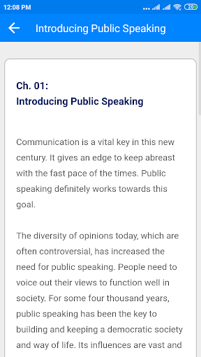 Advanced Public Speaking