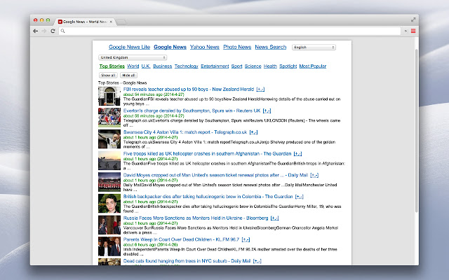World News chrome extension