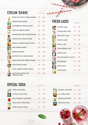 Imperio Restaurant menu 