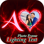 Cover Image of Download Lighting Text Photo Frame 1.0.0.3 APK