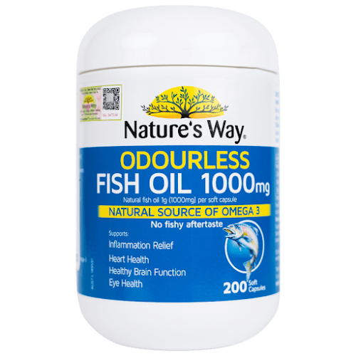 Nature’s Way Odourless Fish Oil 1000mg