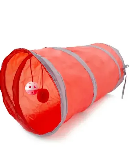 Funning Cat Tunnel Toys Foldable 2-Holes Game Tube Ball C... - 2