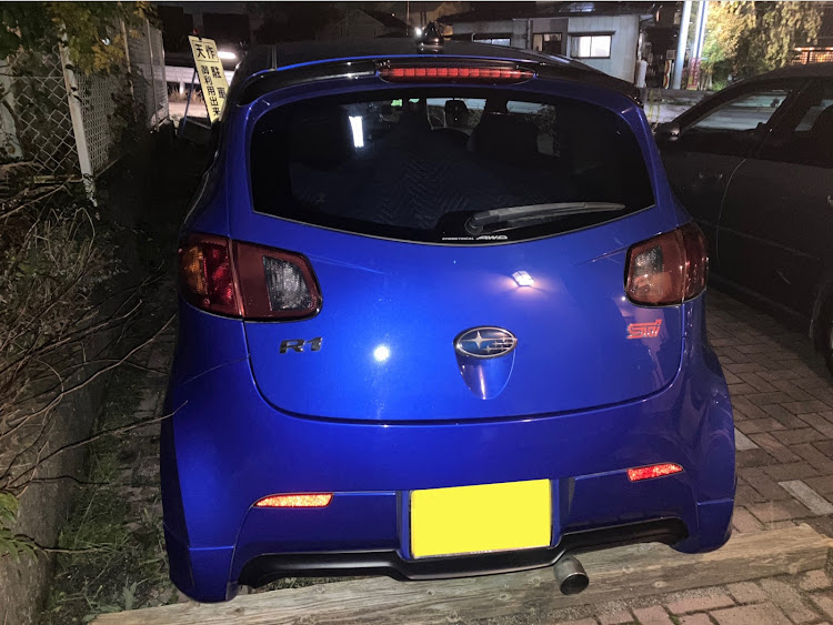 軽自動車好きさんが投稿した手打ちそば天作・スバルR1・フォロワーさんにご来店頂きましたに関するカスタム事例の投稿画像3枚目