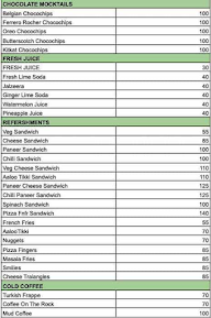 The Lassi Spot menu 1