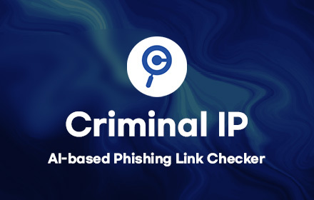 Criminal IP: AI-based Phishing Link Checker small promo image