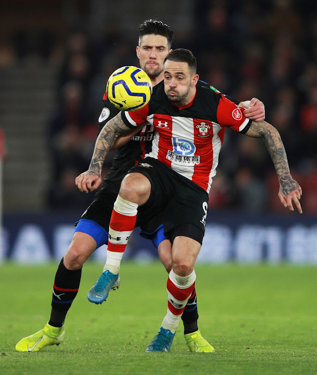 Southampton's Danny Ings in action with Crystal Palace's Martin Kelly