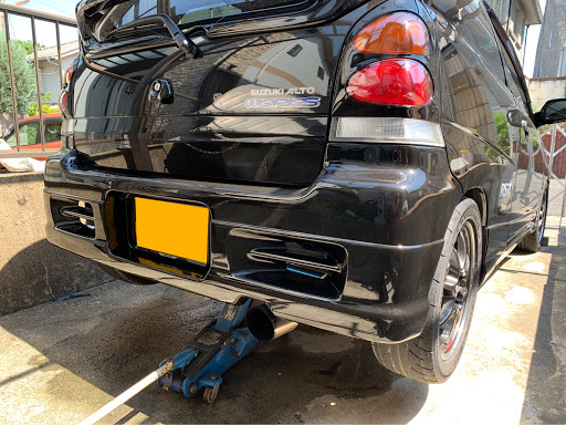 アルトワークス Ha22sのdiy マフラー掃除 洗車したいに関するカスタム メンテナンスの投稿画像 車のカスタム情報はcartune