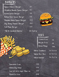 The Space Burgers menu 2