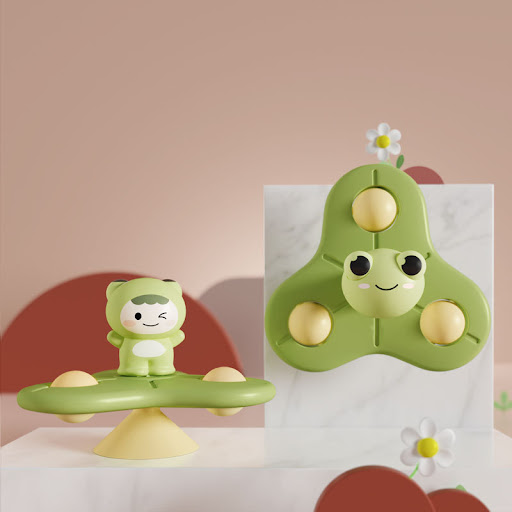 Title 2, Childrens Suction Cup Spinner with Chewable Te...