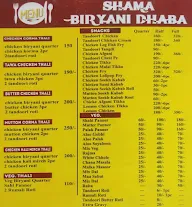 Shama Biryani Dhaba menu 3