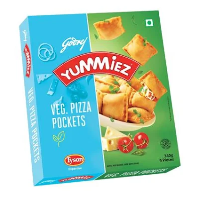 Yummiez Veg Pizza Pockets Tray 340 Gm