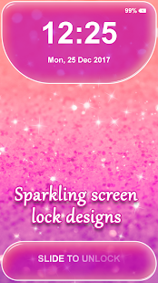 Glitter Fingerprint Lock Screen Simulator - náhled
