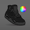 Sneakers Coloring Book. Fun icon