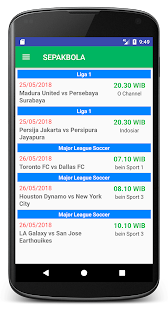 Jadwal Siaran Bola dan TV Screenshot