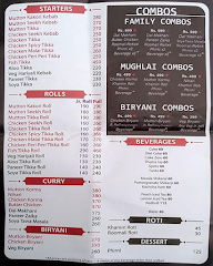 Cha Cha Cha menu 1