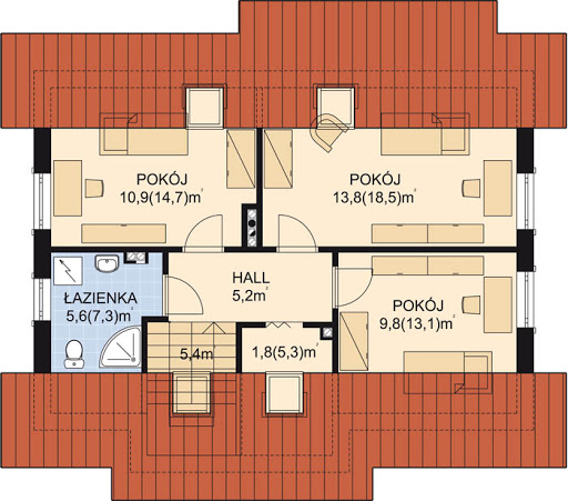 APS 205 NEW - Rzut poddasza