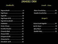 Shakes Den menu 3