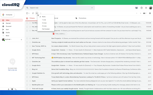 Gmail Message Preview by cloudHQ