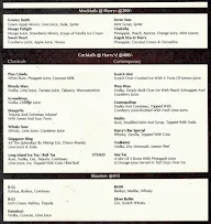 Harry's Bar - Keys Select Hotel menu 1