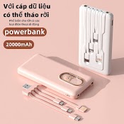 Pin Sạc Dự Phòng Cho Thú Cưng 20000Mah Có 4 Dây Cáp Sạc Tiện Dụng