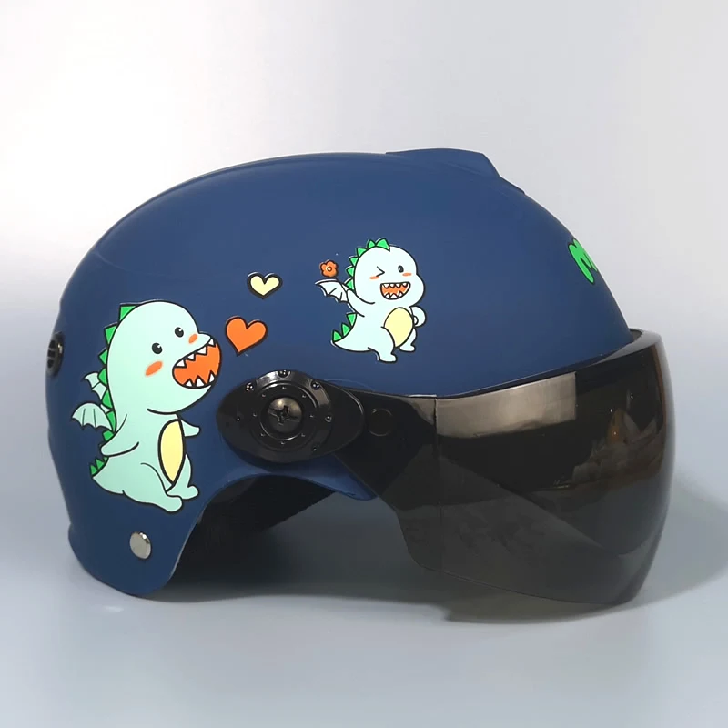 Title 8, Kinderhelm voor Elektrische Auto Grijs Half Gel...