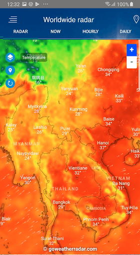 Screenshot Weather Radar - Windy, rain ra