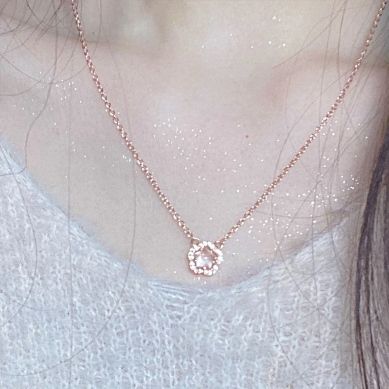 Title 3, Dames roze kersenbloesem ketting premium trui k...