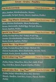 Saibala Grand menu 5